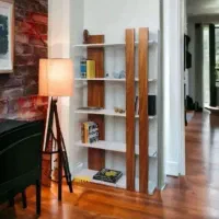 شلف|کتابخانه، شلف، قفسه‌های دیواری|رشت, کوی حسینی|دیوار