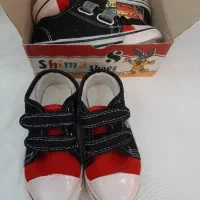 کفش پسرانه بچگانه سایز۲۶،۲۸،۲۹رنگ قرمز مشکی