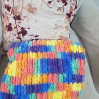 پتو پافی رنگین کمانی