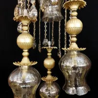 سینی 4شعله شب نما|لوستر و چراغ آویز|کرج, ساسانی|دیوار