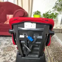 دوعدد صندلی ماشین قرمز مناسب دوقلو عین هم رنگ هم