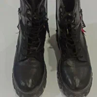 پوتین مشکی یخ شکن دار  38 پسرانه دخترانه مشترک