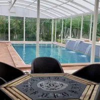 باغ ویلای خاص استخر سرپوشیده گرم