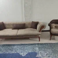 مبل 8 نفره شرکتی بهمراه جلو مبلی و عسلی|مبلمان خانگی و میز عسلی|ری, فیروزآبادی|دیوار