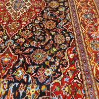 جفت قالیچه دستباف کرک کاشان سرمه ای ،حراج شد|فرش|تهران, بازار|دیوار