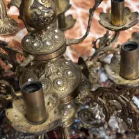 لوستر برنج|لوستر و چراغ آویز|رامسر, |دیوار