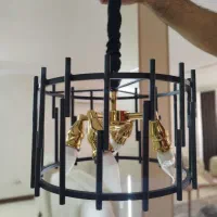 سه عدد لوستر سالم همراه لامپ بدون ضربه