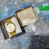 ساعت فول طلایی استیل بدون زنگ رنگش ثابت
