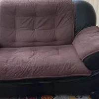 مبل هفت نفره چرم ومخمل