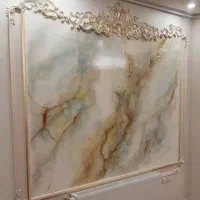 ورق طلا طرح سنگ ابروباد میکروسمنت طرح آجر پتینه