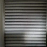 پرده زبرا طوسی سفید سالم