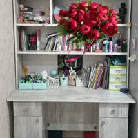 میز تحریم و کتابخانه