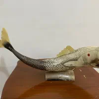 مجسمه ماهی از شاخ بوفالو