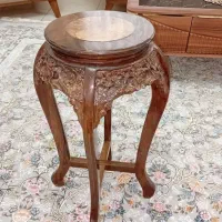 استند کنارسالنی کارهند فول منبت کاری چوب گردو.وسنگ