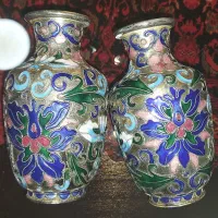 گلدان کلوزونه مینیاتوری اصل چین - پایه مس|صنایع دستی و سایر لوازم تزئینی|تهران, دولتآباد|دیوار