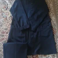 لباس مدرسه سرمه ای ساده