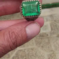 سه عدد انگشتر نقره دست ساز نگین زمرد|جواهرات|کرج, جهانشهر|دیوار