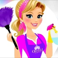 خدمه نظافتی خانم بسیار با حوصله