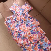 پیراهن ۳طبقه چین دار