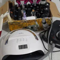 وسایل کامل کاشت ناخن صفرتاصد معاوضه با چرخ خیاطی|آرایشی، بهداشتی، درمانی|شیراز, شریفآباد|دیوار