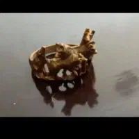 ۴ عدد انگشتر برنجی قدیمی|جواهرات|کیش, |دیوار