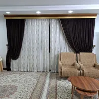 پرده پذیرایی و میز تلویزیون درحد نو
