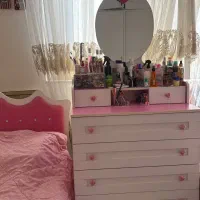 تخت نوجوان به همراه میز آرایشی|تخت و سرویس خواب|تهران, مهران|دیوار