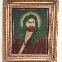 تابلو فرش تمثال حضرت علی ابن ابیطالب