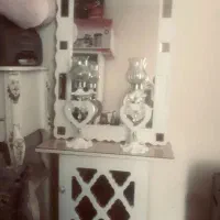 آینه کنسول و شمعدان عروس