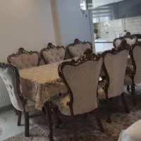 میز نهارخوری وست 8نفره|مبلمان خانگی و میز عسلی|بندر انزلی, نیمه شعبان|دیوار