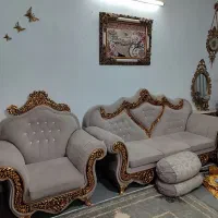 مبلمان ۸ نفره و تختخواب کامل با تشک|مبلمان خانگی و میز عسلی|بروجرد, |دیوار