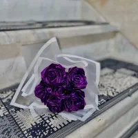 دسته گل روبانی
