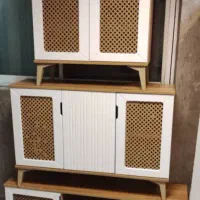 ست آیینه کنسول میز tv جاکفشی|بوفه، ویترین، کنسول|مشکین‌دشت, |دیوار