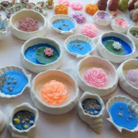 آموزش شمع سازی و مجسمه سازی و خیاطی وقاب الماسی..