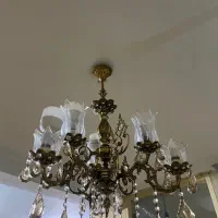 سه عدد لوستر برنز سه شاخه شش شعله|لوستر و چراغ آویز|فردیس, فردیس|دیوار