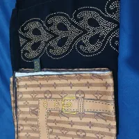 شال حریر طلاکوب و روسری ساتن