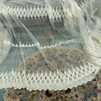 پرده حریر مدل طرح دار