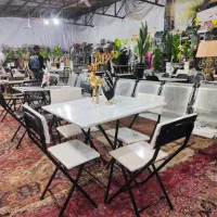 پخش میز و صندلی تاشو چرم کافه ای و غذاخوری