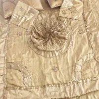 روتختی طلایی حریر و ساتن