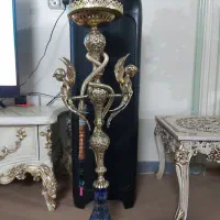 قلیان سلطنتی تنه دوفرشته برنجی|کلکسیون و سرگرمی|گلستان (تهران), |دیوار