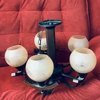 دو عدد لوستر چوبی سالم