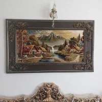 تابلو فرش ماشینی طرح منظره
