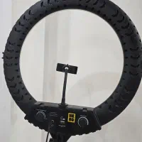 رینگ لایت با سه پایه ی حرفه‌ای|دوربین عکاسی و فیلم‌برداری|خرم‌آباد, |دیوار