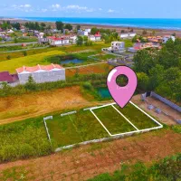 196متر زمین محصور شده ساحلی چندقدمی دریای آبی