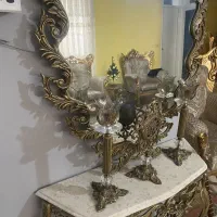 آینه و شمعدان برنجی