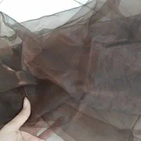 پارچه حریر رنگ قهوه ای