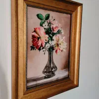 تابلو فرش طرح گلدان|تابلو فرش|تهران, باغ فیض|دیوار