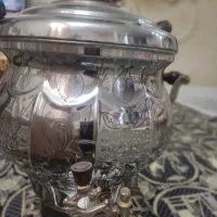 سماور گازی با سینی استیل|سماور، چای‌ساز، قهوه‌ساز|گلستان (تهران), |دیوار