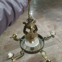 لوستر 5 شاخه تمیز با پنج تا حباب سالم