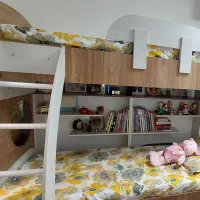 تخت دو طبقه چوبی|تخت و سرویس خواب|تهران, مینای شمالی (مخبر)|دیوار